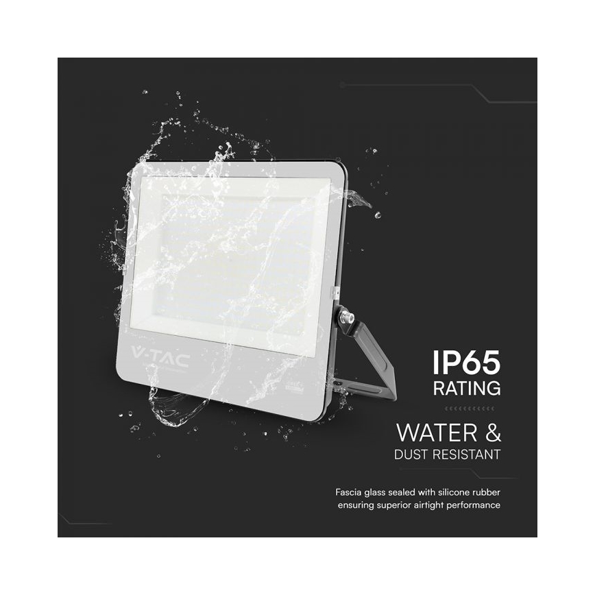 LED-reflektor LED/300W/230V 4000K IP65 svart