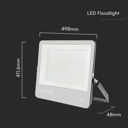 LED-reflektor LED/300W/230V 4000K IP65 svart