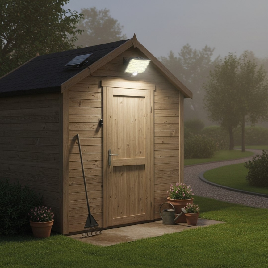 LED-reflektor med sensor och solpanel ALEX LED/5,5W/3,7V 1200 mAh IP44