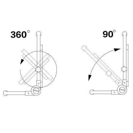LED-reflektor med stativ LED/50W/230V 5000K IP65 orange