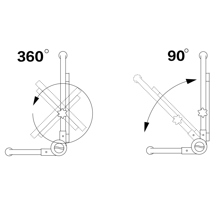 LED-reflektor med stativ LED/50W/230V 5000K IP65 orange