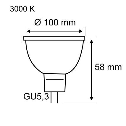 LED-reflektorlampa GU5,3/4,9W/12V 3000K - Paulmann 28802