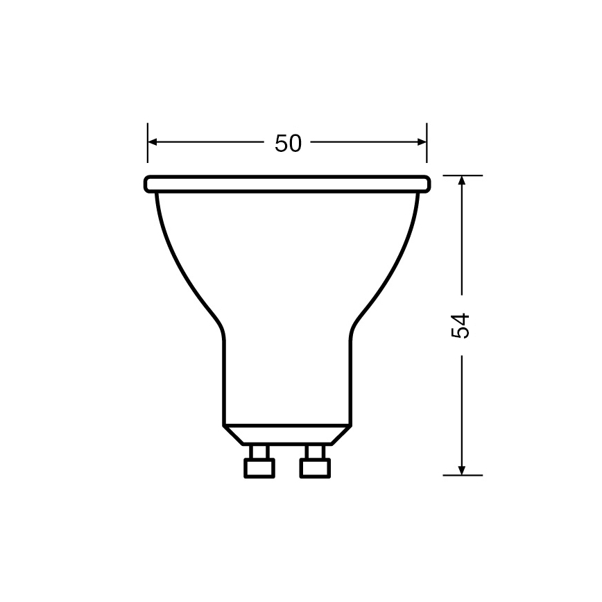 LED-reflektorlampa PAR16 GU10 4,5 W 230 V 2700 K 36° - Ledvance