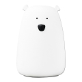 LED RGB Barnens touchlampa BEAR LED/0,8W/5V vit + USB