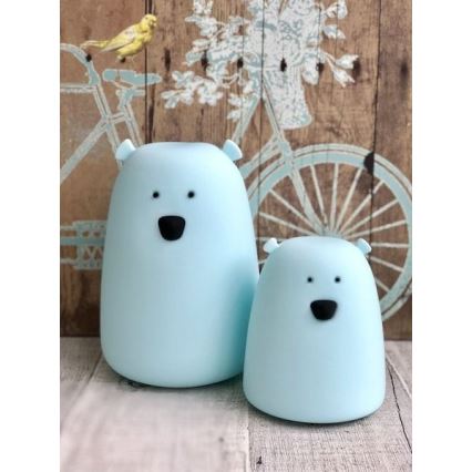 LED RGB Barnens touchlampa BEAR LED/0,8W/5V vit + USB