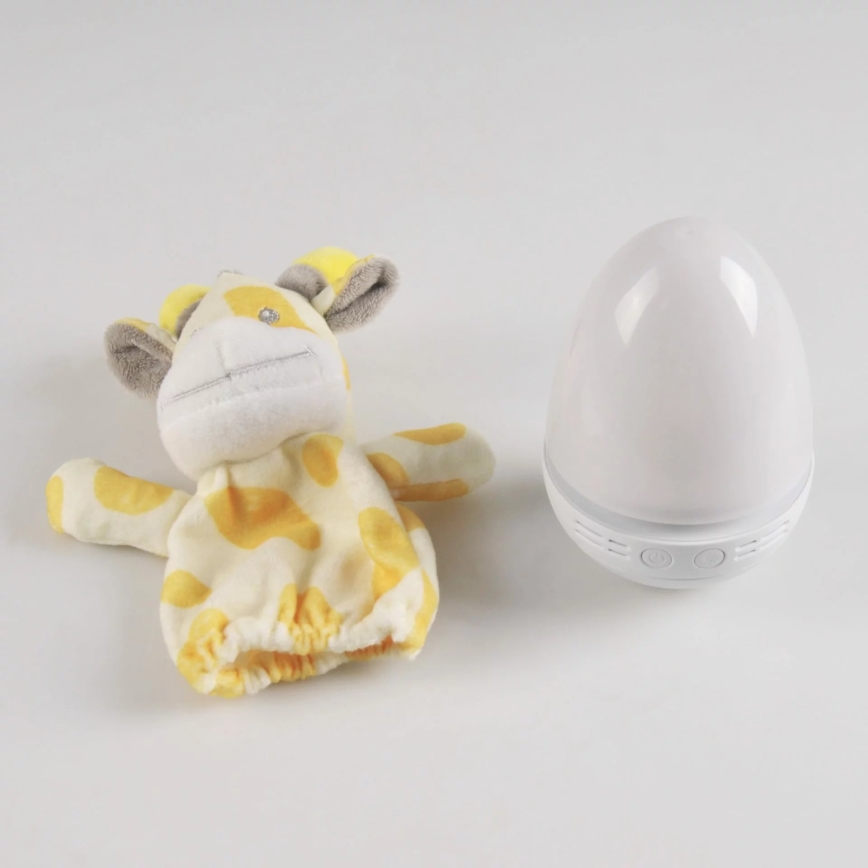 LED RGB Barnnattlampa med melodi 3xAAA/5V giraff