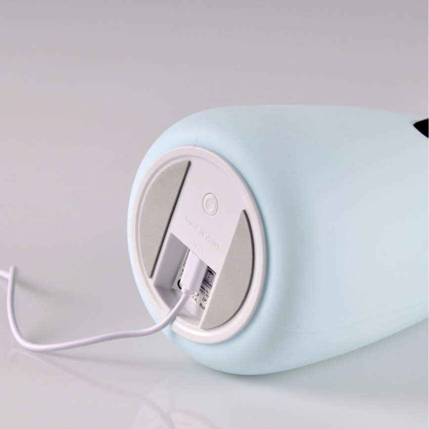 LED RGB Barnens touchlampa BEAR LED/0,8W/5V blå