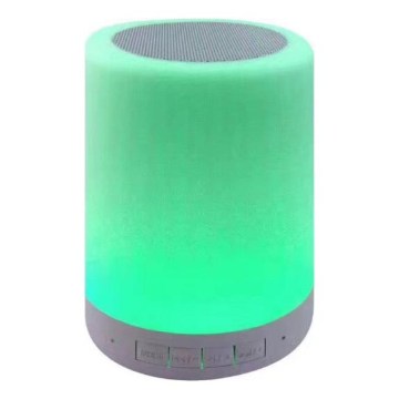 LED RGB bordslampa med högtalare LED/5V