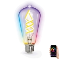 LED RGB+CCT Glödlampa FILAMENT ST64 E27/4,9W/230V 2700-6500K Wi-Fi - Aigostar