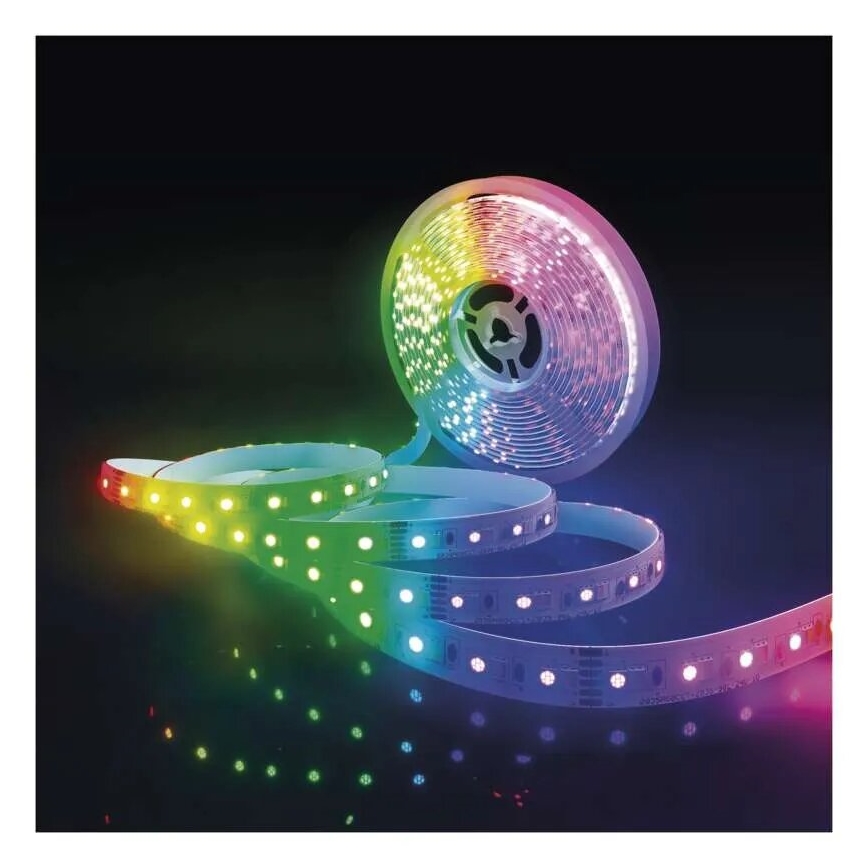 LED RGB+CCT Dimbart LED-remsa GOSMART LED/21W/230V 5 m 2700-6500K IP44 Wi-Fi + fjärrkontroll