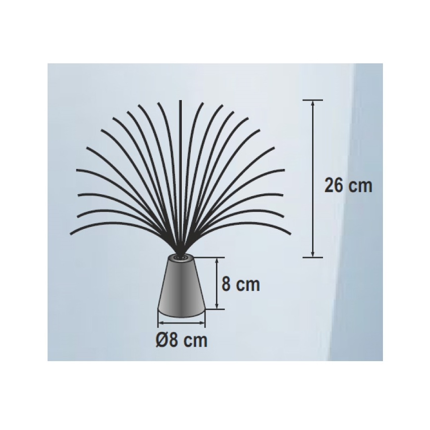 LED RGB Dekorationslampa 3xLED/3xAA