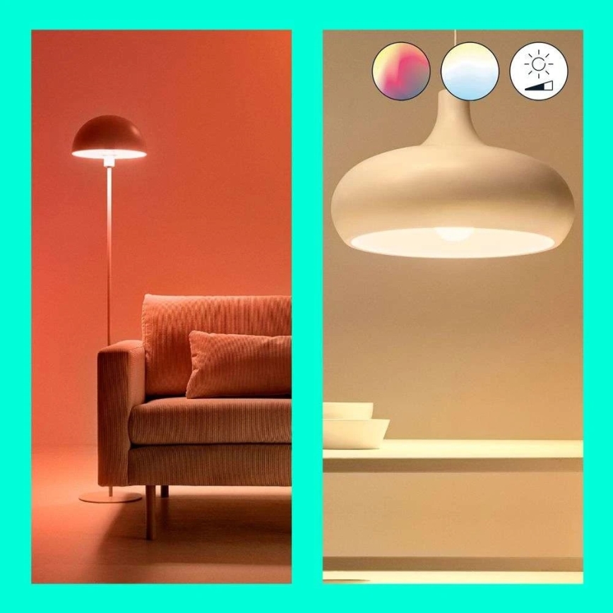 LED RGB dimbar glödlampa A60 E27/8,5W/230V 2200-6500K Wi-Fi - WiZ