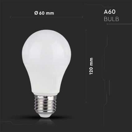LED RGB dimbar glödlampa A60 E27/8,5W/230V 4000K + fjärrkontroll