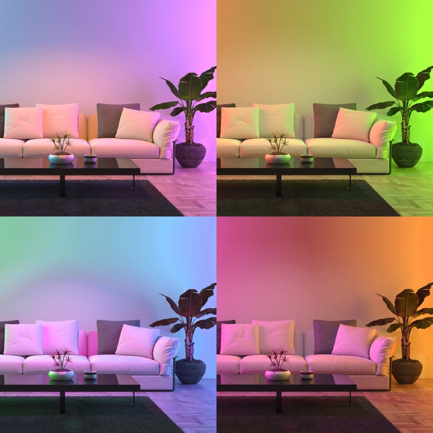 LED RGB Dimbar glödlampa A60 E27/8W/230V 2700-6500K Wi-Fi Tuya