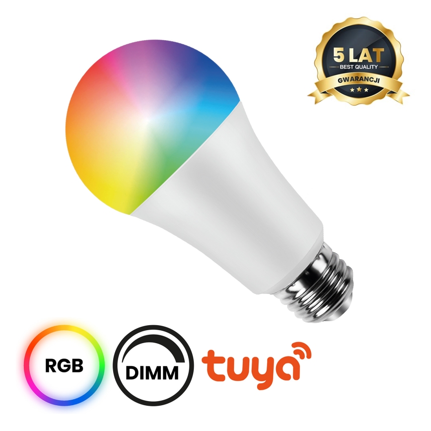 LED RGB Dimbar glödlampa A60 E27/8W/230V 2700-6500K Wi-Fi Tuya