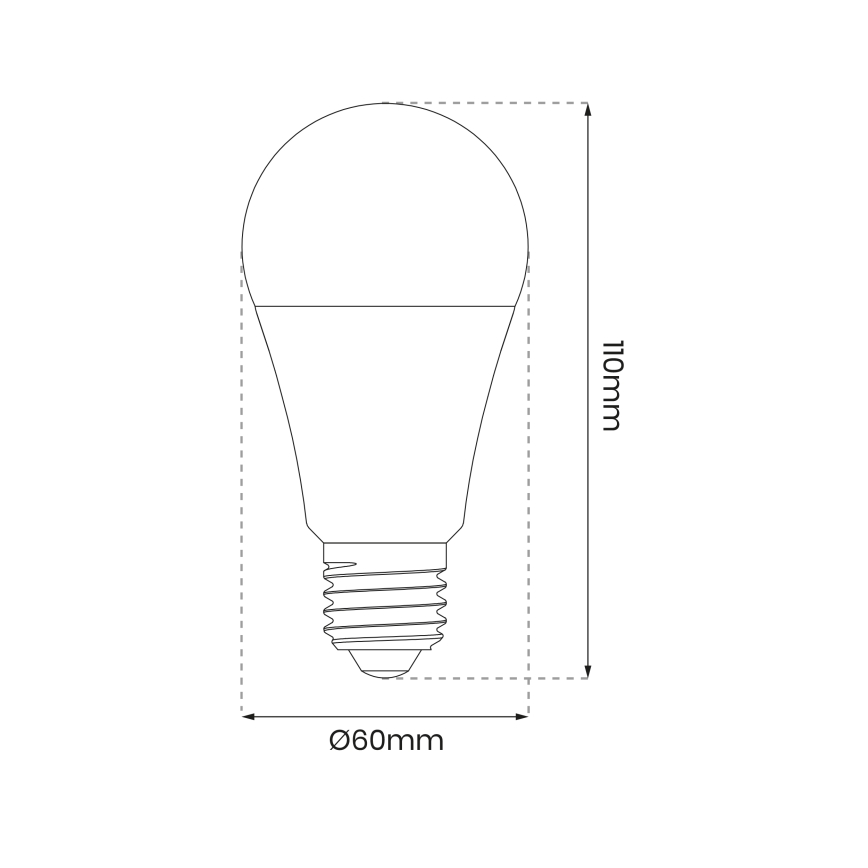 LED RGB Dimbar glödlampa A60 E27/8W/230V 2700-6500K Wi-Fi Tuya