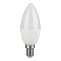 LED RGB dimbar glödlampa E14/4,8W/230V 4000K + fjärrkontroll