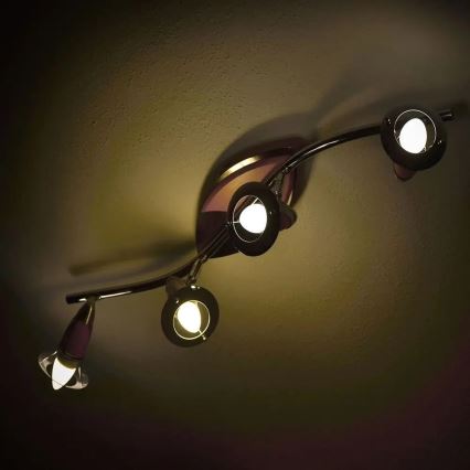 LED RGB dimbar glödlampa E14/4,8W/230V 4000K + fjärrkontroll