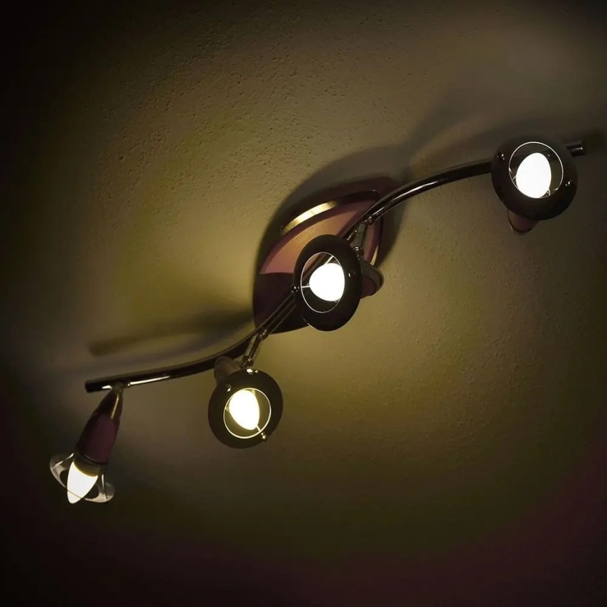 LED RGB dimbar glödlampa E14/4,8W/230V 4000K + fjärrkontroll