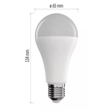 LED RGB dimbar glödlampa GoSmart A65 E27/14W/230V 2700-6500K Wi-Fi Tuya
