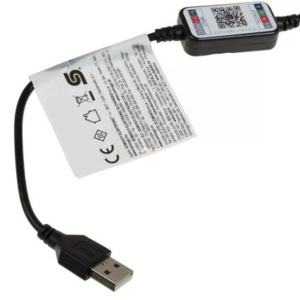 LED RGB dimbar julslinga 200 LED/29 funktioner 20,4 m