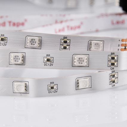 LED RGB Dimbart LED-remsa 5m LED/18W/12V IP20 + fjärrkontroll