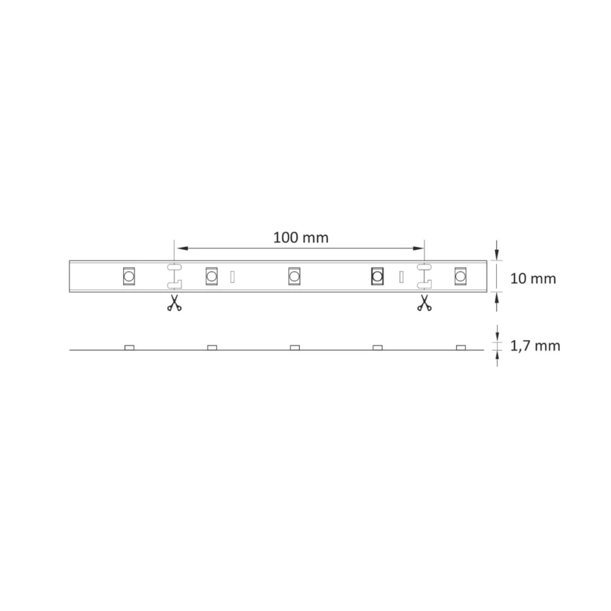 LED RGB Dimbart LED-remsa 5m LED/18W/12V IP20 + fjärrkontroll