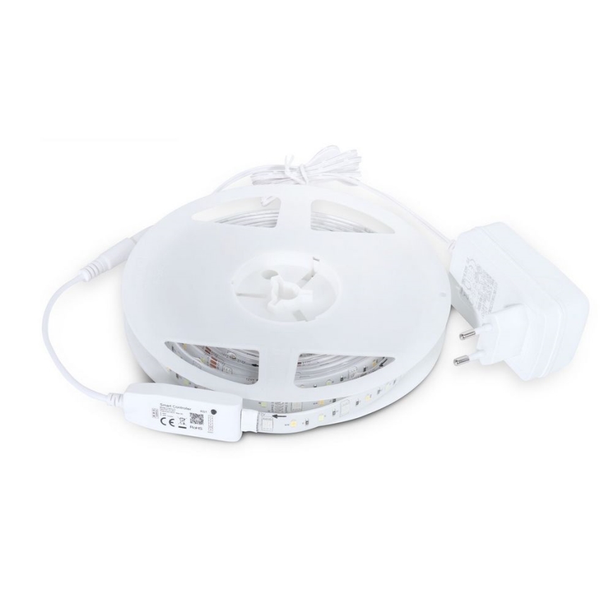 LED RGB Dimbart LED-remsa/24W/230V 5m 3000-6000K Wi-Fi Tuya