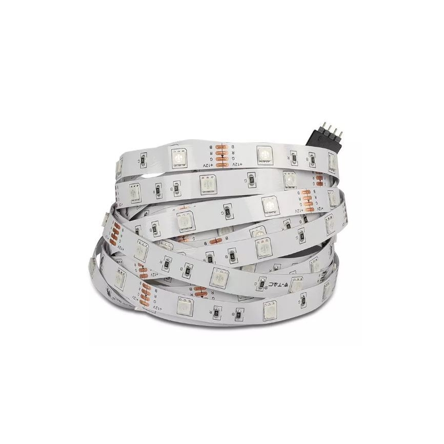 LED RGB Dimbar ljusslinga 2x5m LED/4,8W/230V + Fjärrstyrd