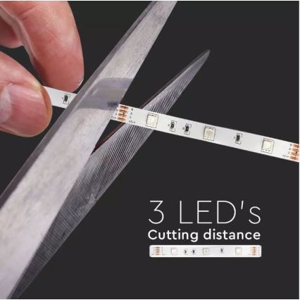 LED RGB Dimbar ljusslinga 2x5m LED/4,8W/230V + Fjärrstyrd