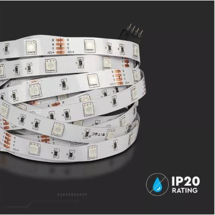 LED RGB Dimbar ljusslinga 2x5m LED/4,8W/230V + Fjärrstyrd