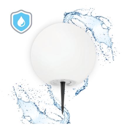 LED RGB Dimbara solcellslampa GARDEN BALL LED/5W/3,7V 3000K IP54 2200 mAh Ø 30 cm + fjärrkontroll