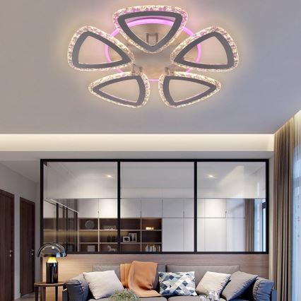 LED RGB Dimbart takmonterat taklampa LED/70W/230V 3000-6500K + fjärrkontroll