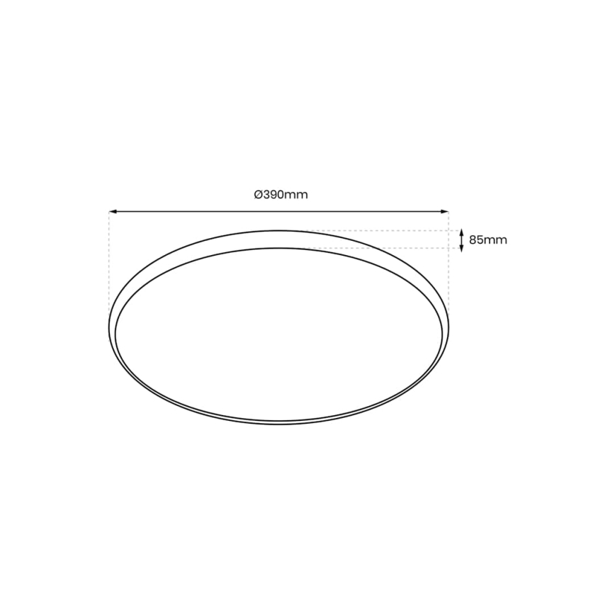 LED RGB dimbar taklampa RINGO LED/36W/230V + fjärrkontroll