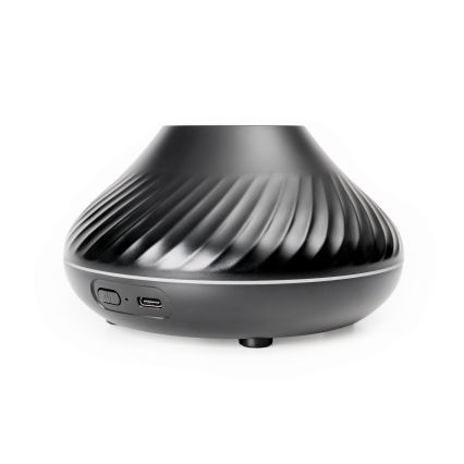 LED RGB Doftspridare med flamimitation LED/6,5W/5V 130ml svart