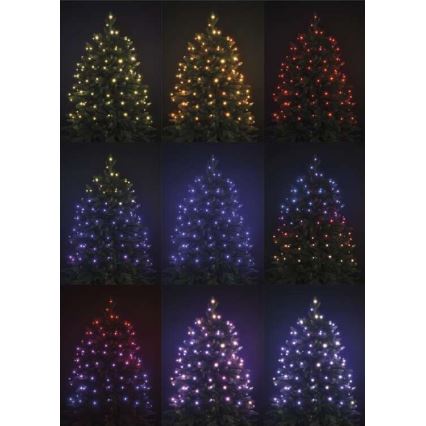 LED RGB Jul utomhusslinga 96xLED/72 funktioner 13m IP44 + fjärrkontroll 