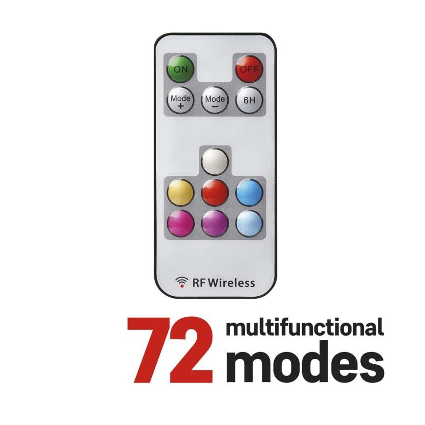 LED RGB Jul utomhusslinga 96xLED/72 funktioner 13m IP44 + fjärrkontroll 