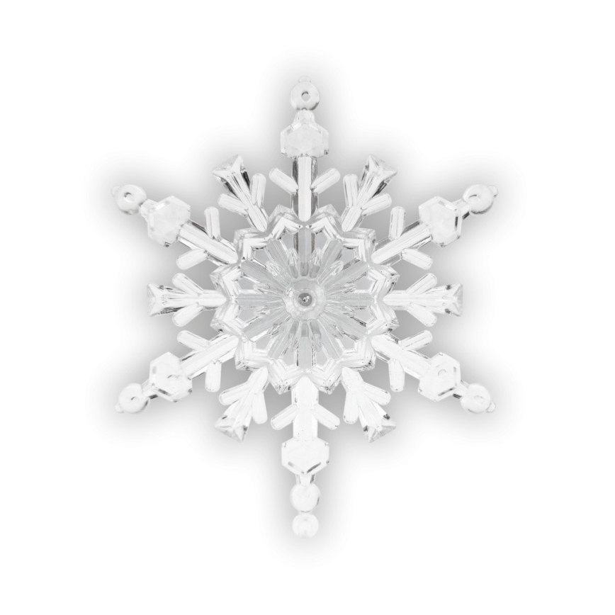 LED RGB juldekoration med sugkopp LED/3xLR44 snöflinga