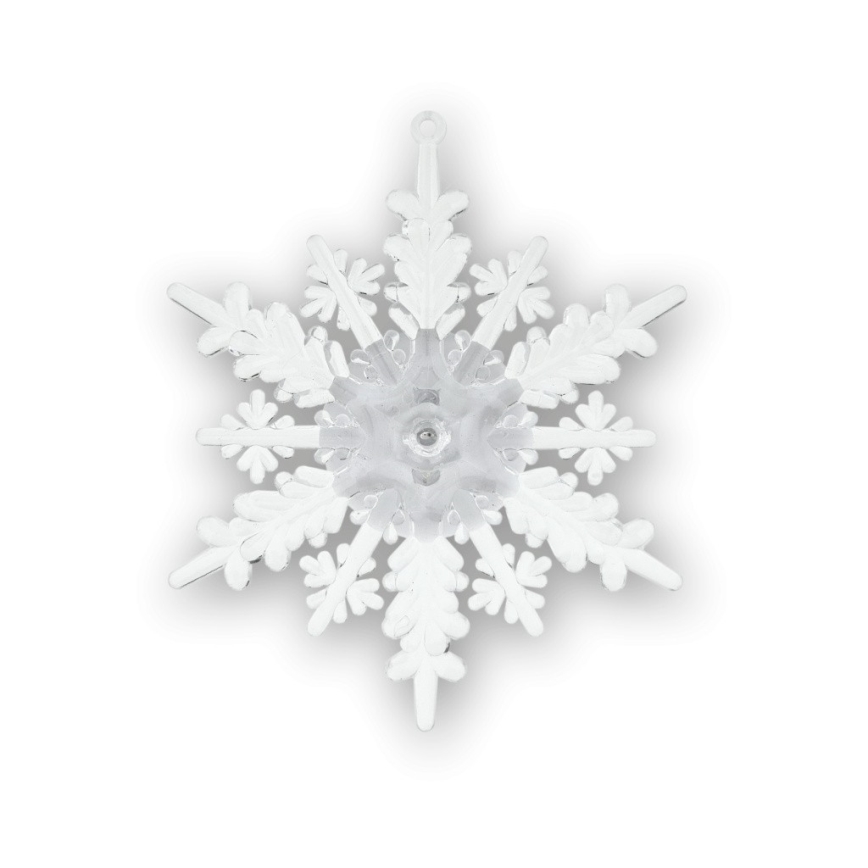 LED RGB juldekoration med sugkopp LED/3xLR44 snöflinga