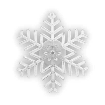 LED RGB juldekoration med sugkopp LED/3xLR44 snöflinga