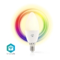 LED RGB ljusreglerad glödlampa  Smartlife E14/4,9W/230V Wi-Fi 2700-6500K