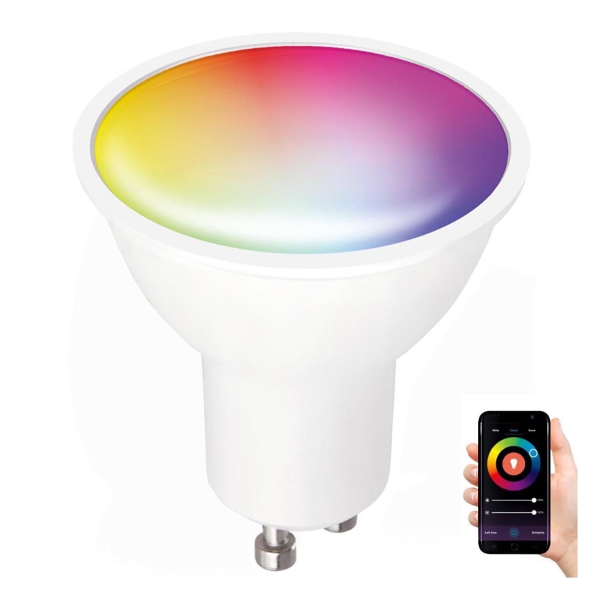 LED RGB Smart dimbar spotlight GU10/5W/230V 2700-6500K Wi-Fi Tuya