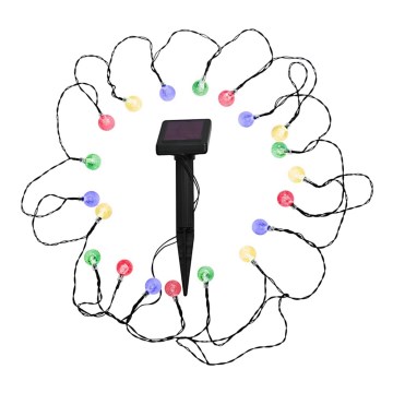 LED RGB Solarlampa 20xLED/1,2V 300 mAh IP44