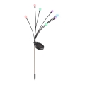 LED RGB Solarlampa FIORINI 8xLED/1,2V 600 mAh IP44 svart