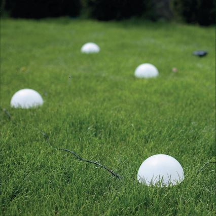 LED RGB solcellsbelysning HEMI LED/0,1W/1,2V 600 mAh IP44 vit