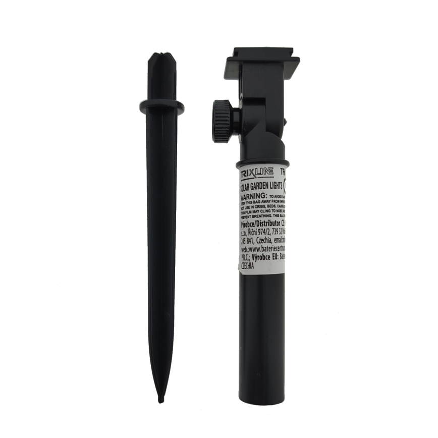 LED RGB solcellslampa 10 x LED / 1,2 V 300 mAh IP44 svart