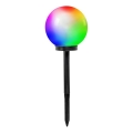 LED RGB-solcellslampa SPHERE, LED 1,2 V, IP44, 200 mAh, Ø 20 cm