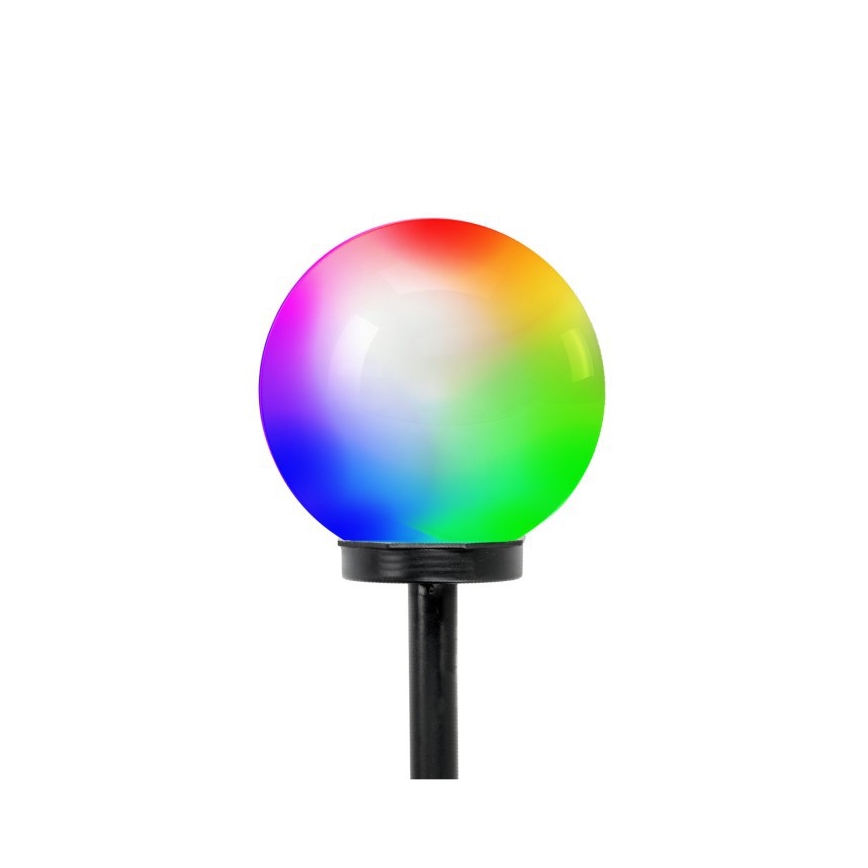 LED RGB-solcellslampa SPHERE, LED 1,2 V, IP44, 200 mAh, Ø 20 cm