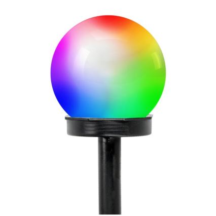 LED RGB solcellslampa SPHERE LED/1,2 V IP44 40 mAh Ø 10 cm
