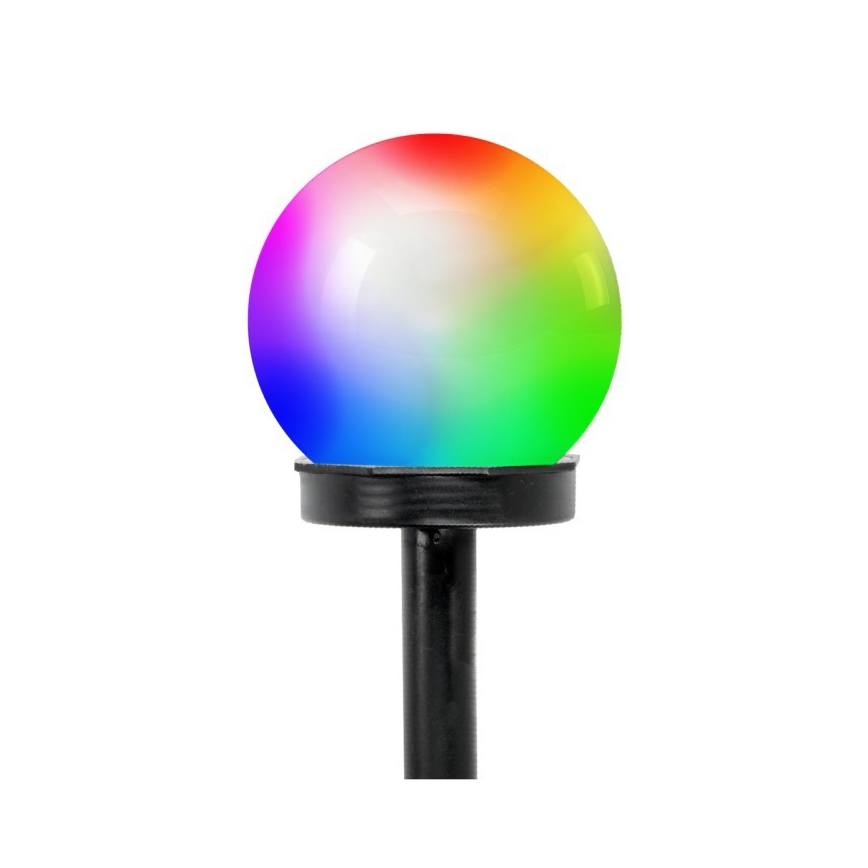 LED RGB solcellslampa SPHERE LED/1,2 V IP44 40 mAh Ø 10 cm